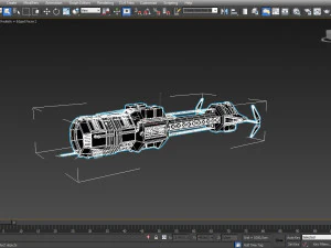 scifi spaceship 3D Model