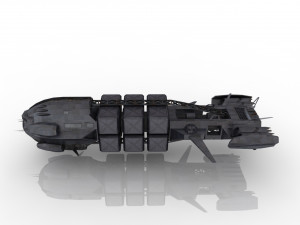 spaceship 3D 모델