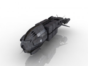spaceship 3D 모델