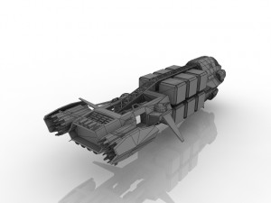 spaceship 3D 모델