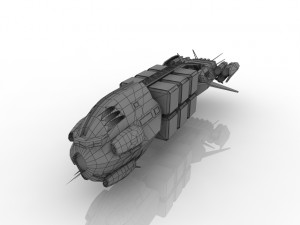 spaceship 3D 모델