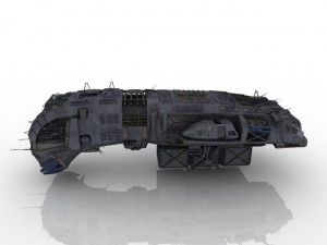 spaceship 3D 모델