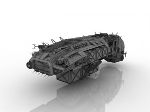 spaceship 3D 모델