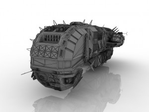spaceship 3D 모델