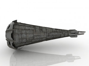 spaceship 3D 모델