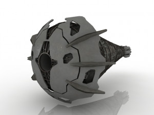 spaceship 3D 모델