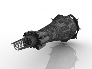 spaceship 3D 모델