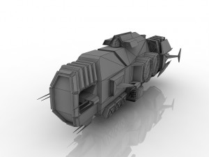spaceship 3D मॉडल