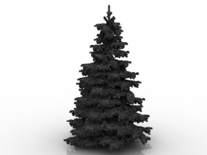 spruce tree with snow Modelo 3D