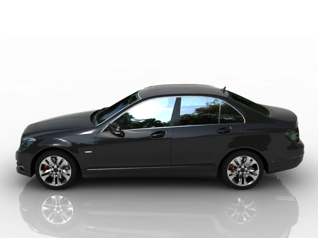 mercedes c classe 3D Model .c4d .max .obj .3ds .fbx .stl .blend