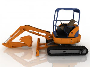 escavatore Modello 3D