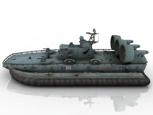 hovercraft Modello 3D .c4d .max .obj .3ds .fbx .stl .blend