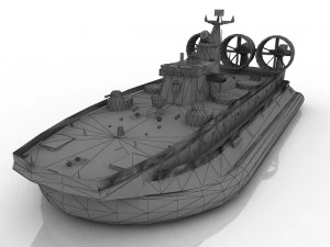 hovercraft Modello 3D