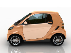 smart fortwo electric 3D 모델