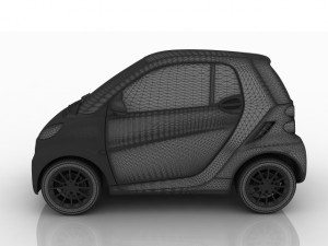 smart fortwo electric 3D 모델