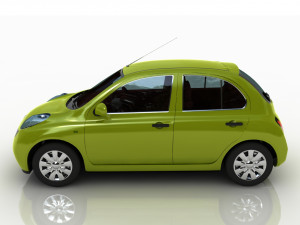 nissan march 3D 모델