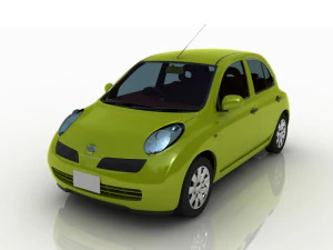 nissan march 3D Model