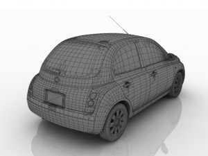 nissan march 3Dモデル