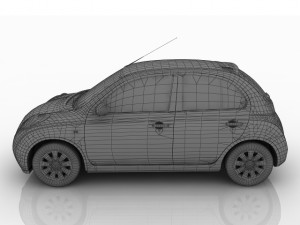 nissan march 3Dモデル