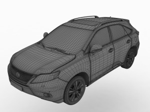 lexus rx 3D 模型