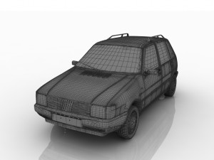 fiat uno s 3D मॉडल