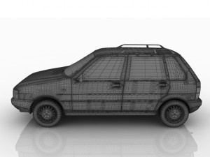 fiat uno s 3D मॉडल