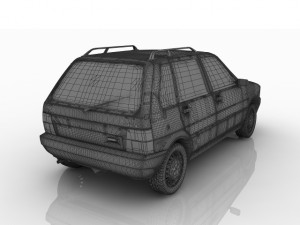 fiat uno s 3D मॉडल
