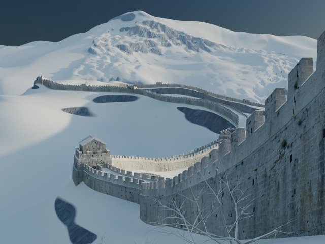 great wall of china Modèle 3D .c4d .max .obj .3ds .fbx .stl .blend 