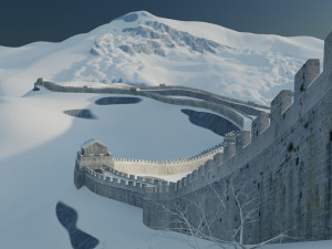 great wall of china 3D Model