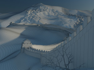 great wall of china Modèle 3D