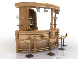 bar counter 3D Model