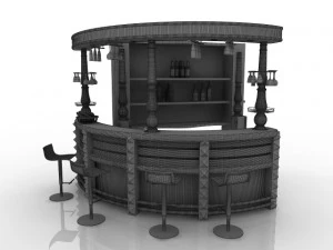 bar counter 3D Model