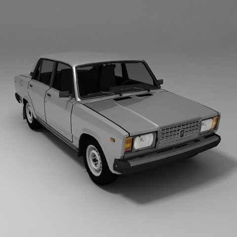 lada 2107 3Dモデル .c4d .max .obj .3ds .fbx .stl .blend 