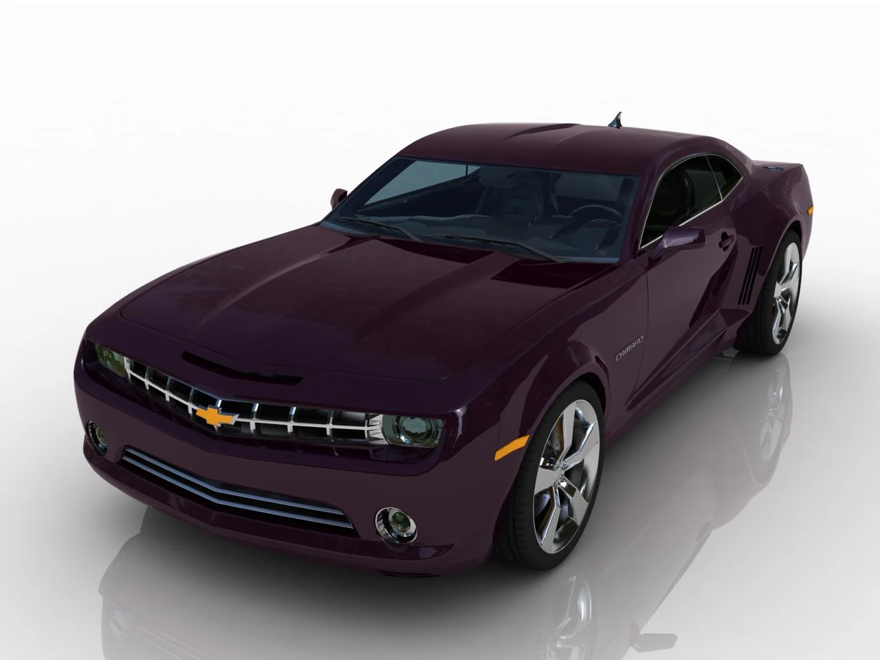 chevrolet camaro 3D Model .c4d .max .obj .3ds .fbx .stl .blend 