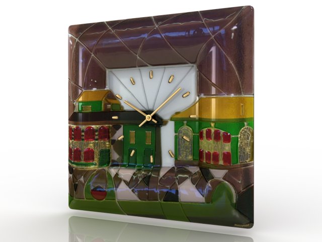 wall clock 3D 模型 .c4d .max .obj .3ds .fbx .stl .blend 