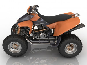 quad bike Model 3D