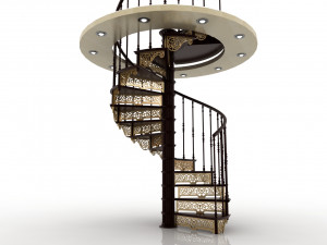 Spiral staircase 3D Model