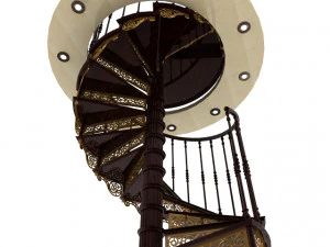 D&ouml;ner merdiven 3D Model