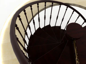 D&ouml;ner merdiven 3D Model