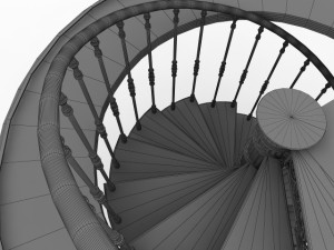 Spiral staircase 3D Model