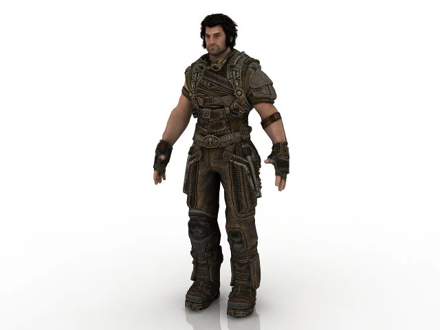 Kriegermann 3D Modell .c4d .max .obj .3ds .fbx .stl .blend 