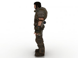 warrior man 3D मॉडल