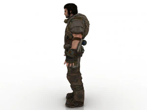 Kriegermann 3D Modell