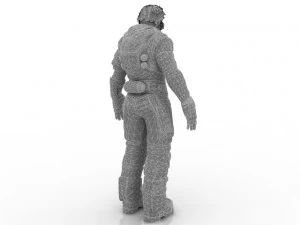 Kriegermann 3D Modell