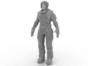 Kriegermann 3D Modell