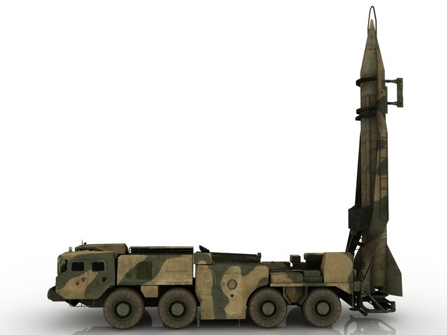 missile launcher 3D Model .c4d .max .obj .3ds .fbx .stl .blend 