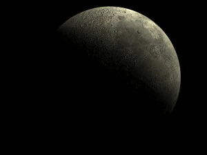 luna fotorealistica Modello 3D