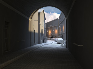 city street 3D-Modell
