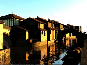 old town 3D-Modell