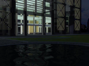 होटल का निर्माण 3D मॉडल